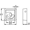 Weldable lashing point with open eye