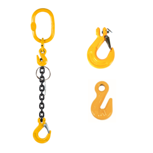 Chain Sling G80 1-leg with Sling Hook and Grab Hook