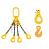 Chain Sling G80 4-leg with Safety Hooks and Grab Hooks
