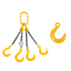 Chain Sling G80 4-leg with Foundry Hooks