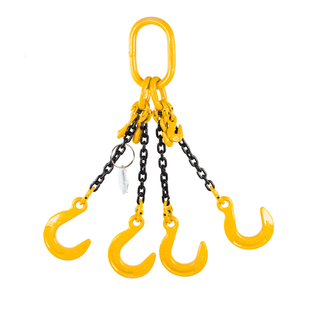 Chain Sling G80 4-leg with Foundry Hooks and Grab Hooks