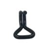 Hak podwójny Black Line 25x57mm LC 500 daN