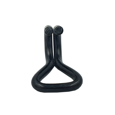 Hak podwójny Black Line 25x57mm LC 500 daN