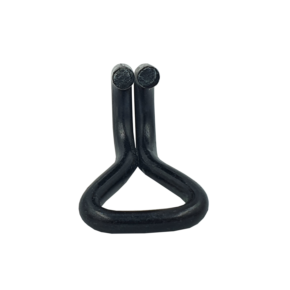 Hak podwójny Black Line 25x57mm LC 500 daN