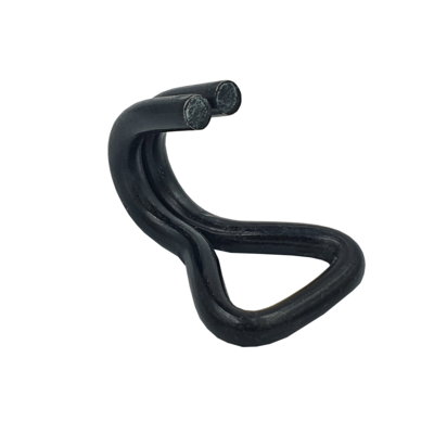 Hak podwójny Black Line 25x57mm LC 500 daN