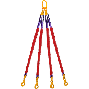 Round slings assemblies 4-legs