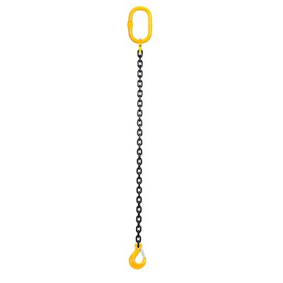 Chain sling 1-leg with latch hook, grade 80 