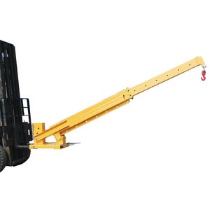 Adjustable crane for forklift