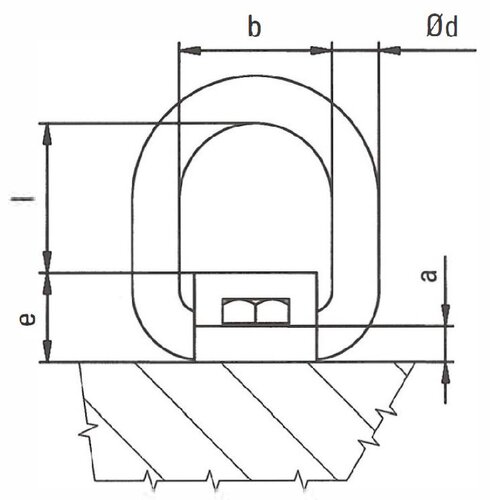 Quality Lifting Eye APG Grade 8. The eyes can be loaded with working load limit in all directions. 
