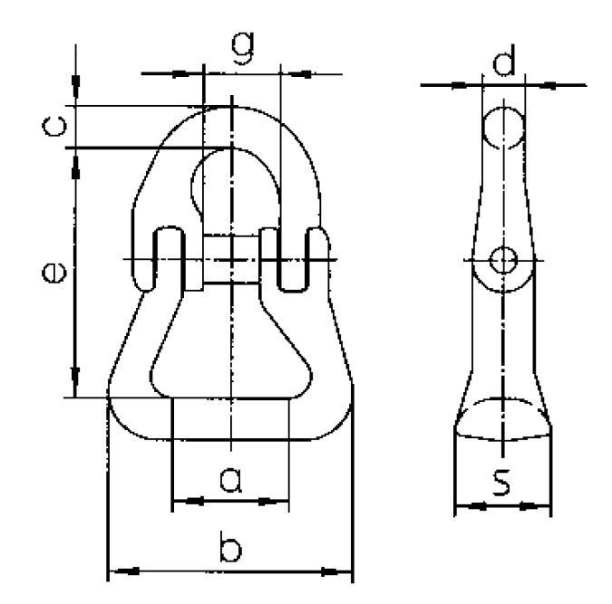 Round Sling Connector Link RSK/S Grade 10 Certex Poland