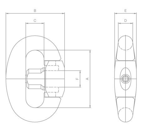 Nemag Quick Release Link measurements