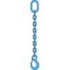 Chain sling 1-leg with latch hook, grade 100 