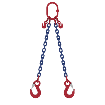Chain Sling Powertex 2-leg with Latch Hooks, Grade 10