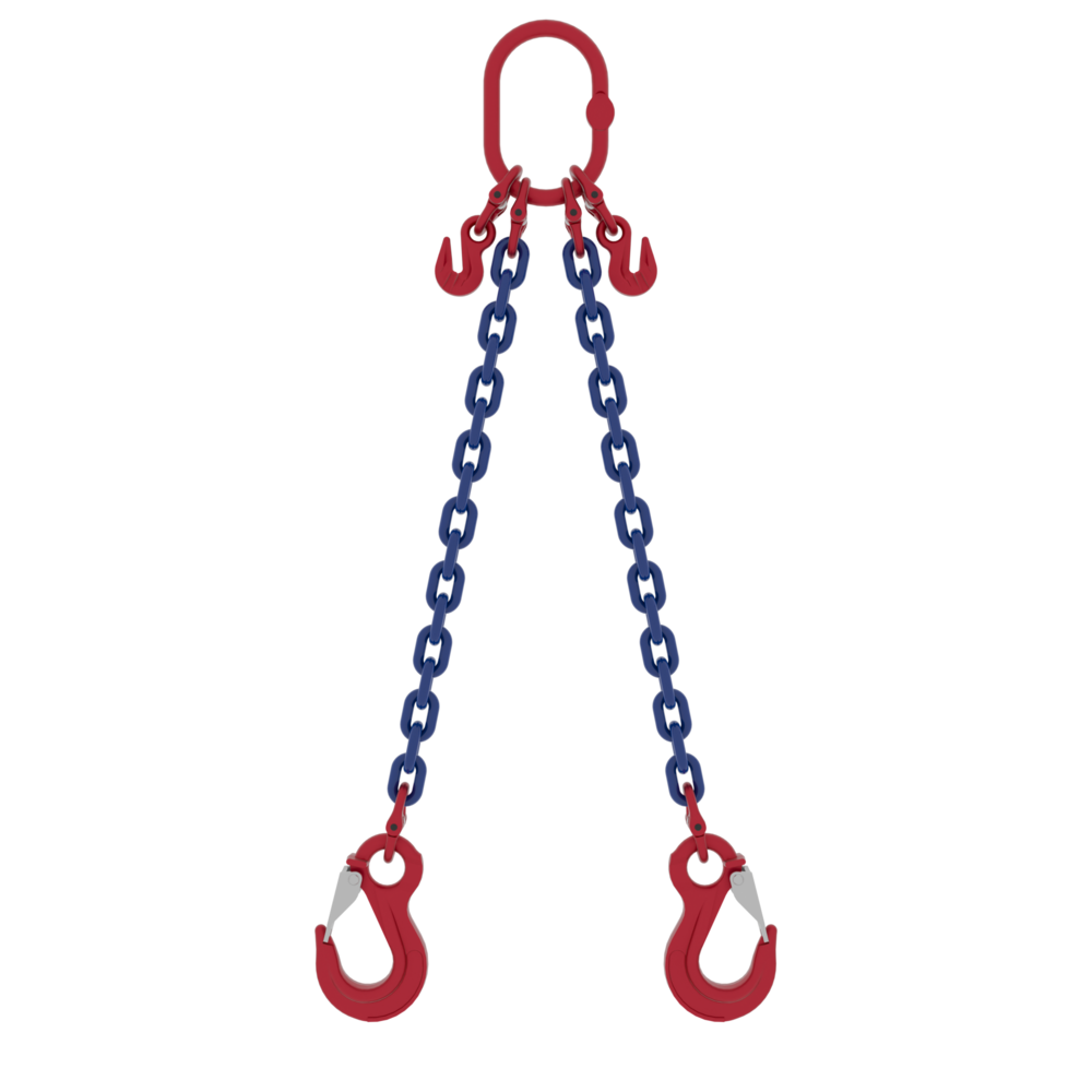 Chain Sling Powertex 2-leg with Latch Hooks, Grade 10