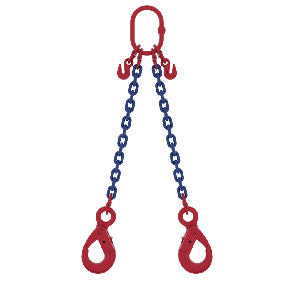 Chain Sling Powertex 2-leg with Safety Hooks, Grade 10