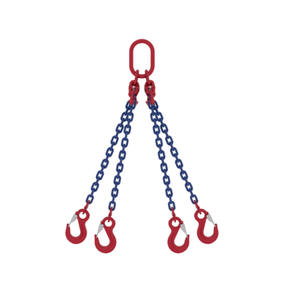 Chain Sling Powertex 4-leg with Latch Hooks, Grade 10