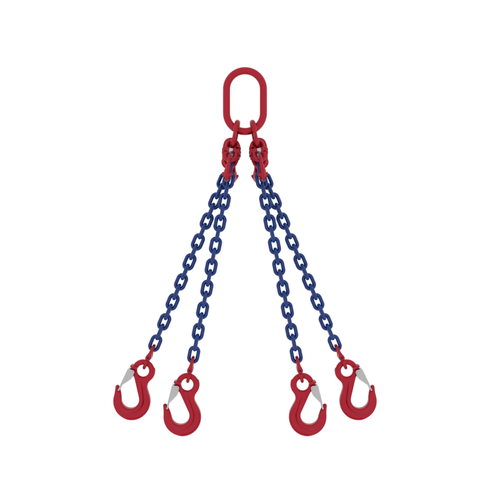 Chain Sling Powertex 4-leg with Latch Hooks, Grade 10