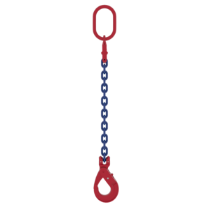 One leg chain sling with MC1 masterlink and SLC safety hook