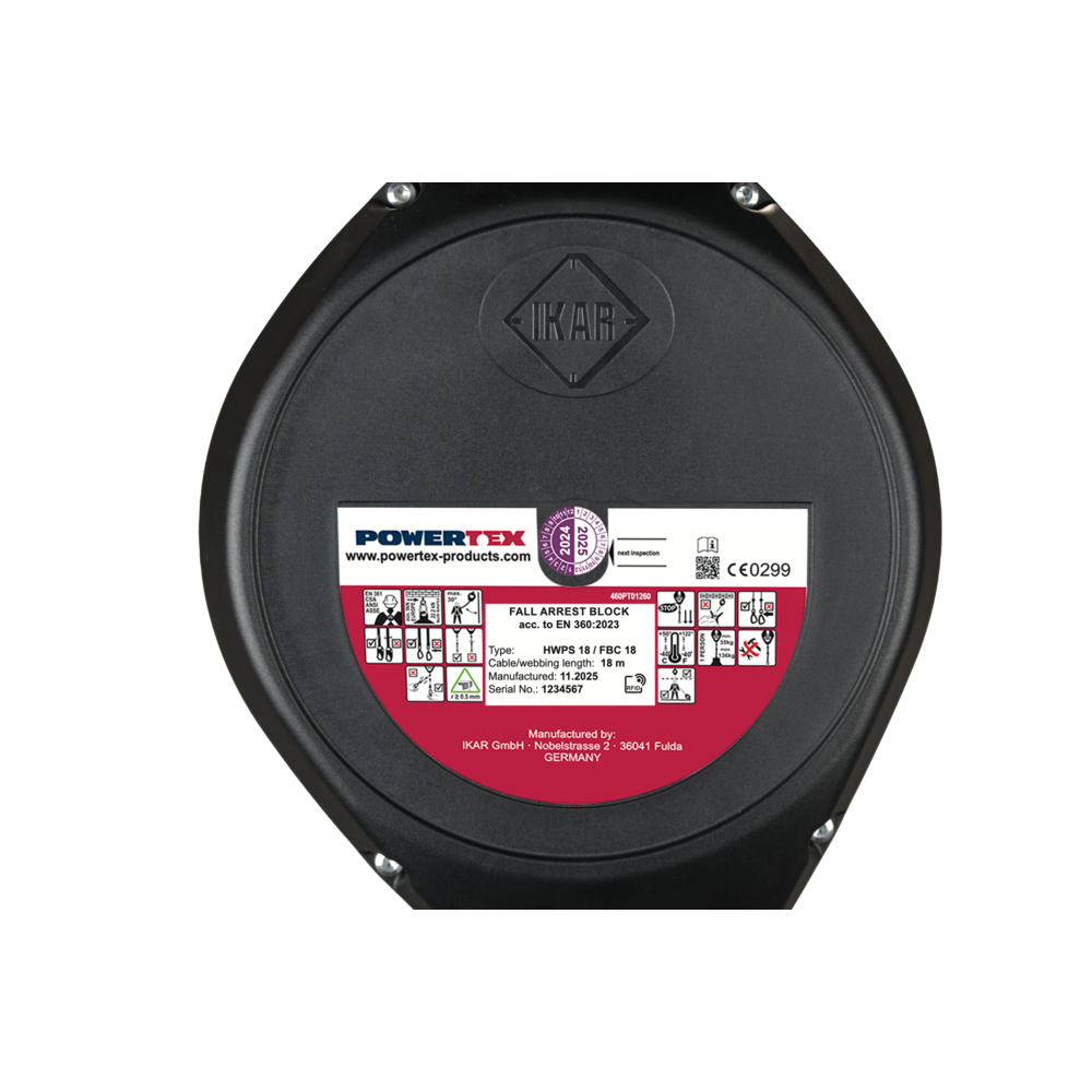 Close-up fall arrester POWERTEX FBC18 Close-up POWERTEX FBC18