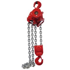 The heavy duty air chain hoist RED ROOSTER TMH with 25 tons capacity. TMH hoist with 25 tons capacity