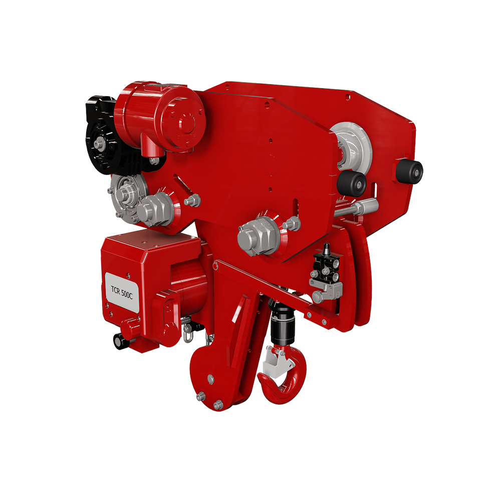Low Headroom Air Chain Hoist Red Rooster TCR 