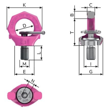 Lifting Eye RUD VRS-F Starpoint measurements