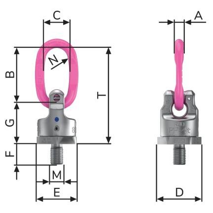 Ring Connection PowerPoint RUD PP-B UNC blueprint
