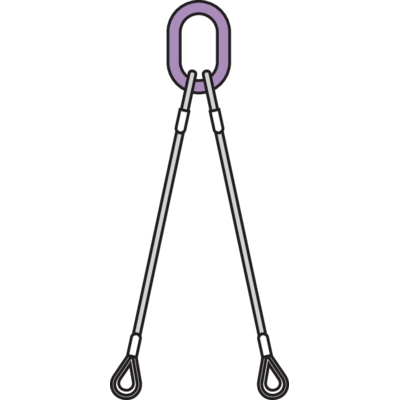 Строп канатний 2C WLS-273 з коушами