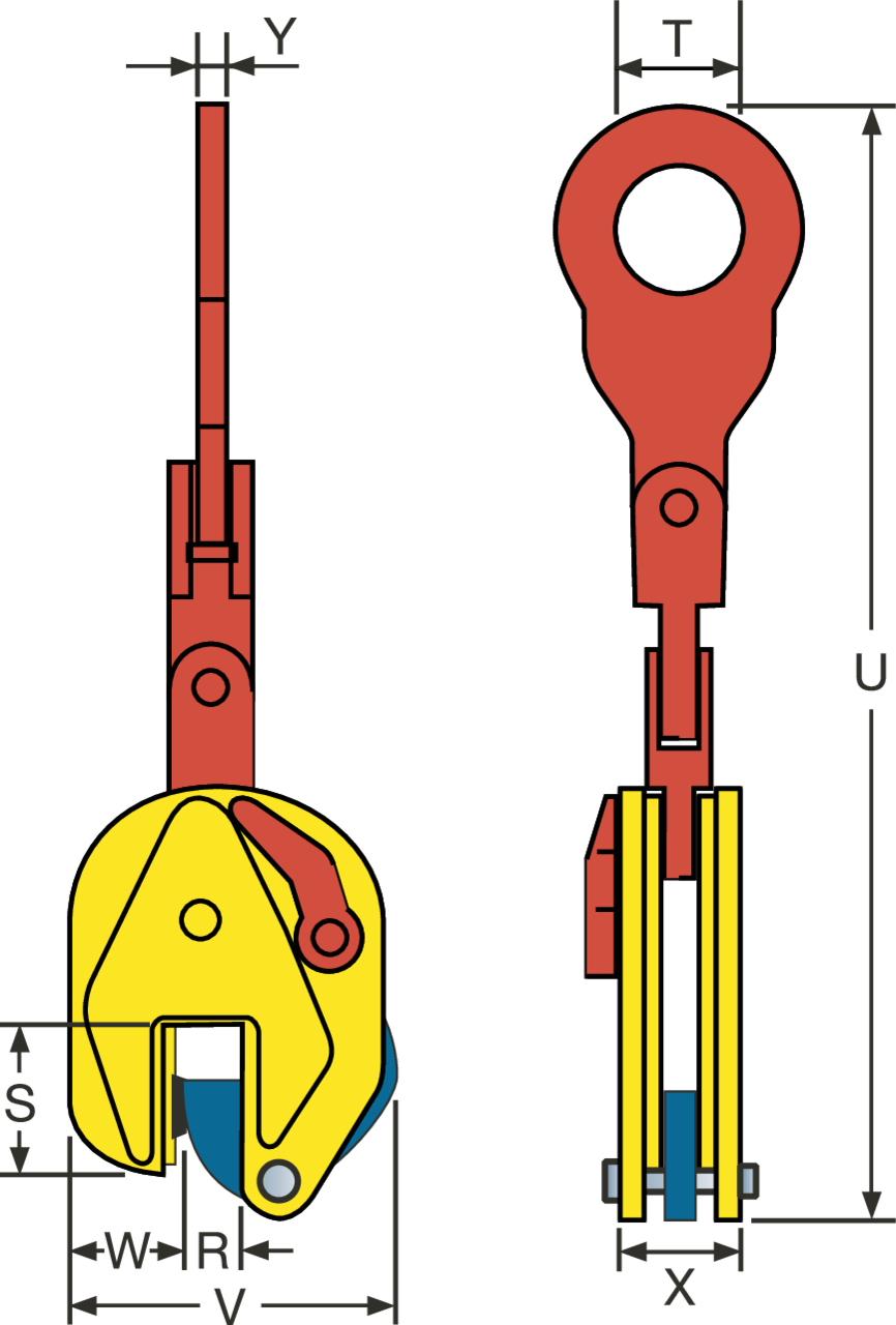 Vertical Lifting Clamp TSMP/TSEMP/STSMP Certex Poland