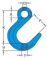 Yoke X-047 Eye Foundry Hook Grade 100 measurements